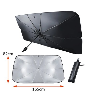 Carub Ön Cam Güneşlik Şemsiye Katlanabilir Büyük 160x85 cm BR4953607