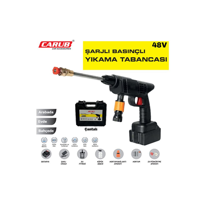 Carub Oto Yıkama Tabancası Şarjlı Basınçlı BR0922536