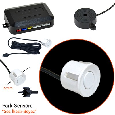 Carub Park Sensörü Ses İkazlı Beyaz 22 mm 4 lü BR0015920
