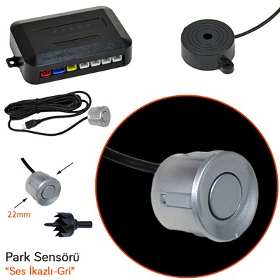 Carub Park Sensörü Ses İkazlı Gri 22 mm 4 lü BR0015921