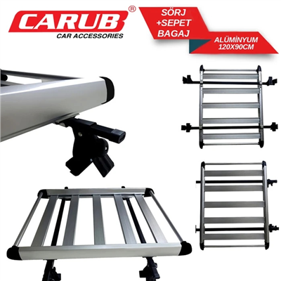 Carub Sepet Bagaj + Oluksuz Ara Atkı 120 cm x 90 cm Aluminyum BR0761027