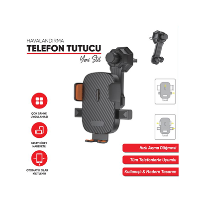 Carub Telefon Tutucu Havalandırma Ayarlı Otomatik BR5901977