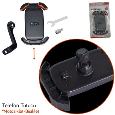 Carub Telefon Tutucu Motosiklet Metal Silikon BR5901980