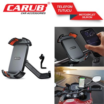 Carub Telefon Tutucu Motosiklet Metal Silikon BR5901980