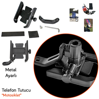 Carub Telefon Tutucu Motosiklet Metal Ayarlı BR5901978
