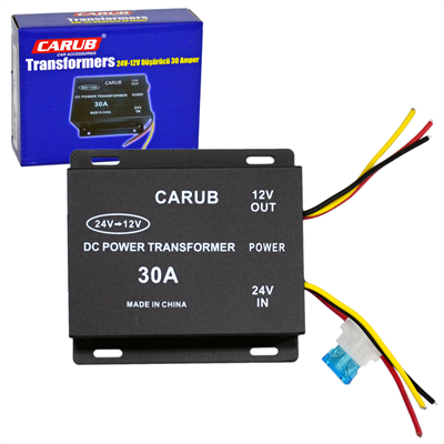 Carub Transformers 24V dan 12V a Düşürücü Konvertör 30A BR4621745