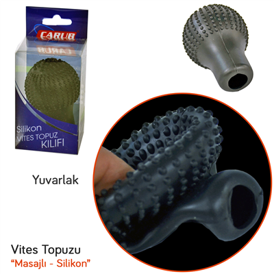 Carub Vites Topuzu Silikon Masajlı Yuvarlak Siyah BR6219601