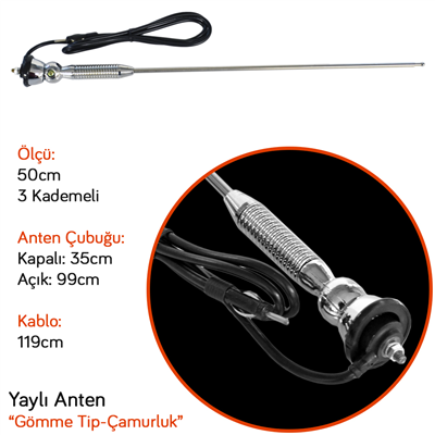 Carub Yaylı Anten Nikel BR0041103