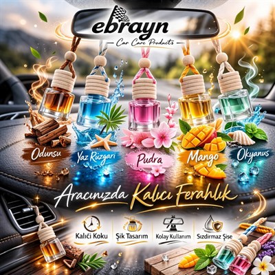 Ebrayn Dekoratif Ahşap Oto Kokusu Kavun 8 ml