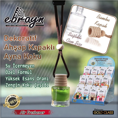 Ebrayn Dekoratif Ahşap Oto Kokusu Mango 8 ml