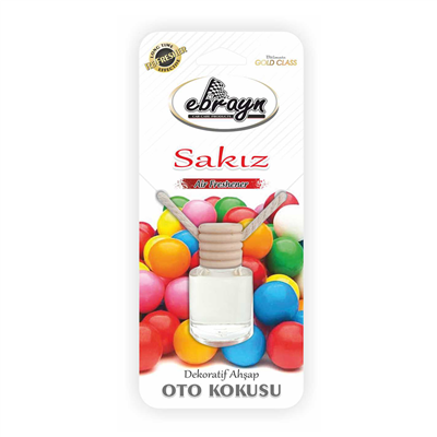 Ebrayn Dekoratif Ahşap Oto Kokusu Sakız 8 ml