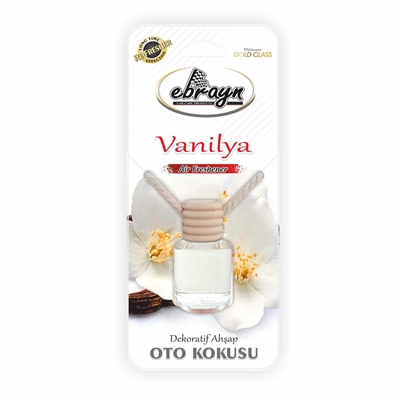 Ebrayn Dekoratif Ahşap Oto Kokusu Vanilya 8 ml