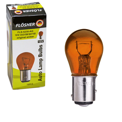 Flösher 12V 1016 Ampul Amber 21/5W BAY15d FLS 5230-AG (10 lu)