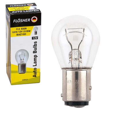 Flösher 12V 1016 Ampul Yakın Tırnak 21/5W BAZ15d FLS 5329 (10 lu)
