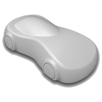 Guard 3D Karbon Kaplama Folyo 152 cm x 15 mt Açık Gri Hava Kanallı (170 micron)
