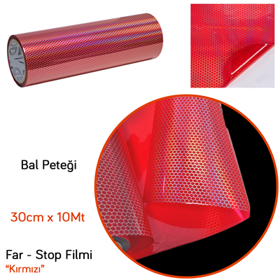 Guard Far Stop Filmi Bal Peteği Kırmızı 30 cm x 10 mt