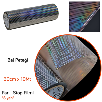 Guard Far Stop Filmi Bal Peteği Siyah 30 cm x 10 mt