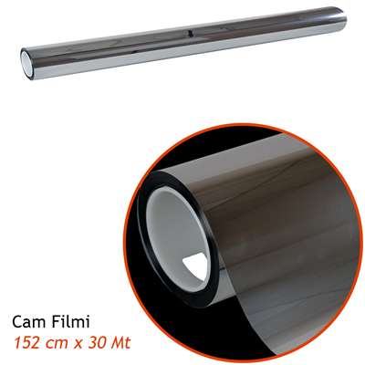 Guard GT-100 1 Ply Çizilmez 152 cm x 30 Mt Silver-Aynalı %15 Cam Filmi