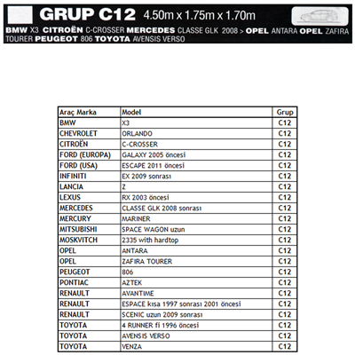 Guard Jeep Grup C12 Oto Branda XXL