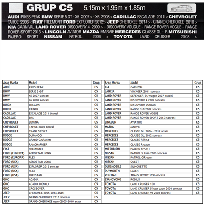 Guard Jeep Grup C5 Oto Branda XXL