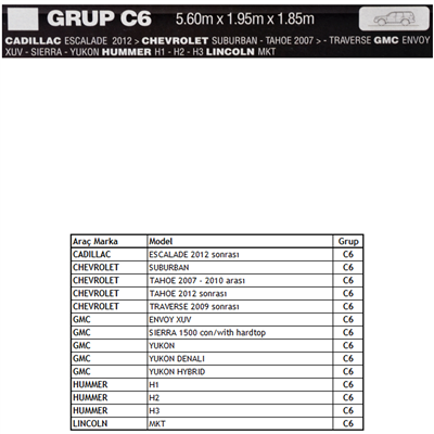 Guard Jeep Grup C6 Oto Branda XXL