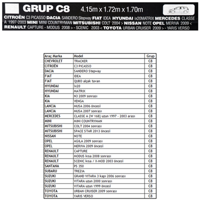Guard Jeep Grup C8 Oto Branda XXL