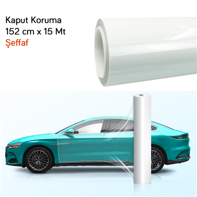 Guard Kaput Koruma Folyo Premium 152 cm x 15 Mt Şeffaf TPU (3 Katman-200 micron/7,5mil)