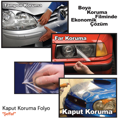 Guard Kaput Koruma Folyo Premium 152 cm x 15 Mt Şeffaf TPU (3 Katman-200 micron/7,5mil)