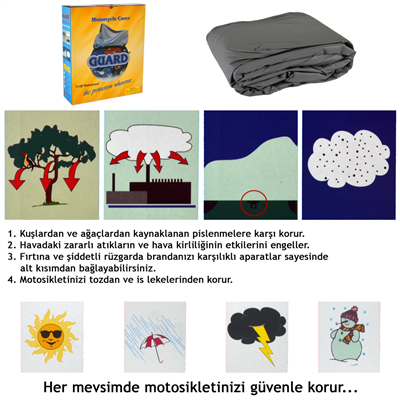 Guard Motosiklet Branda XL Beden (1150 cc-…)