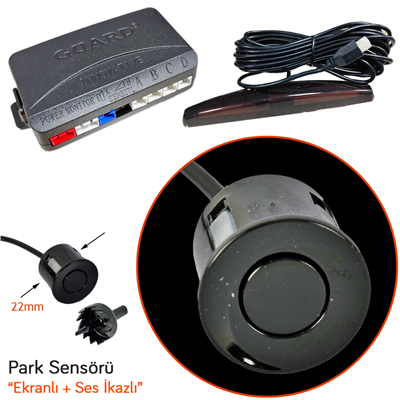 Guard Park Sensörü Led Ekranlı (Uzay Model) Ses İkazlı Siyah PS.UZ.678