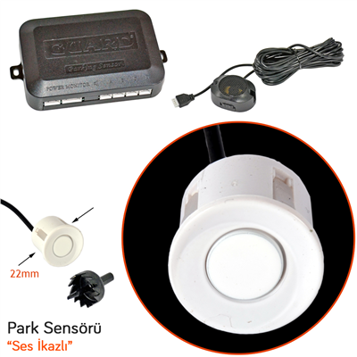 Guard Park Sensörü Ses İkazlı 22 mm Beyaz