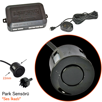 Guard Park Sensörü Ses İkazlı 22 mm Siyah