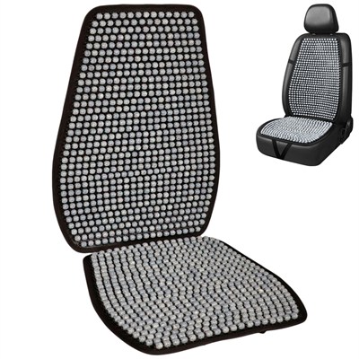 Guard Sırt Minderi Oturmalı Ahşap Boncuklu Gri 697.GR