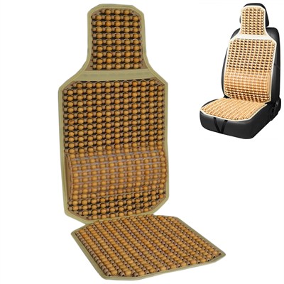 Guard Sırt Minderi Oturmalı Başlıklı Ahşap Boncuklu Bej 775.BJ