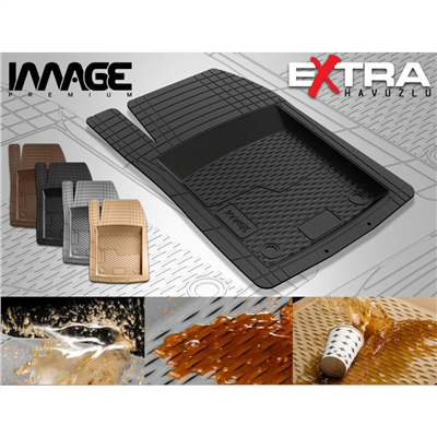 İmage 3D Plus Siyah Ekstra Üniversal Havuzlu Paspas Kauçuk