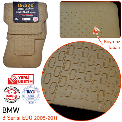 İmage Bmw 3 Serisi (E90) 2005-2013 Bej Kauçuk Paspas