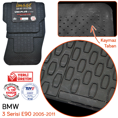 İmage Bmw 3 Serisi (E90) 2005-2013 /F30 2012-2018 Siyah Kauçuk Paspas