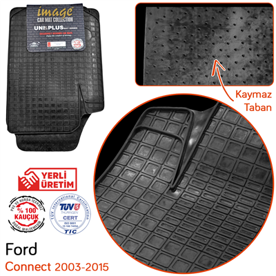 İmage Ford Connect 2003-2015 Siyah Kauçuk Paspas
