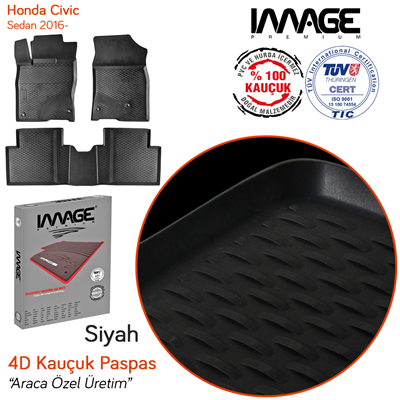 İmage Honda Civic 2016-2021 4D Havuzlu Paspas