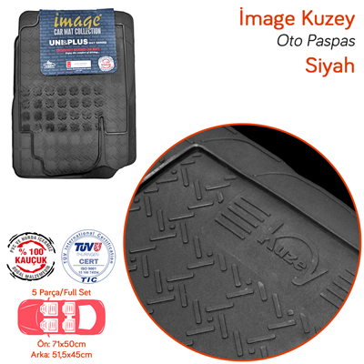 İmage Kuzey Siyah Üniversal Paspas Kauçuk