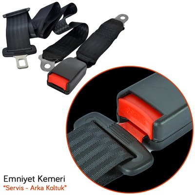 KGN Emniyet Kemeri Servis Arka E Belgeli Tekli KGN 0900053