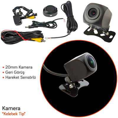 KGN Kamera Geri Görüş Kelebek Tip Hareket Sensörlü 0203046