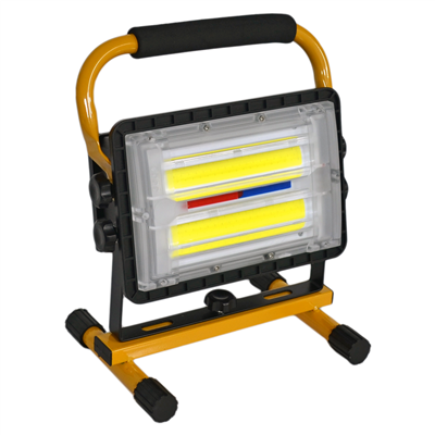 Lambada Projektör Güneş Enerjili Şarjlı COB Ledli 30W USB li Kırmızı-Mavi 23x16x29 cm BR4500203