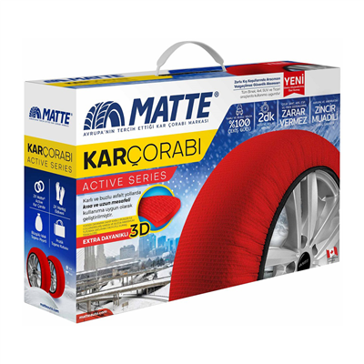 Matte 215/60 R16 Lastik için Kar Çorabı L