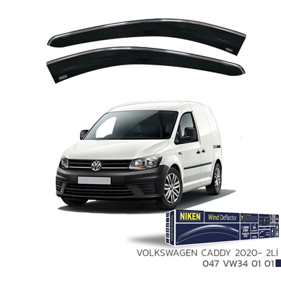 Niken 2 li Volkswagen Caddy 2020+ Kromlu Cam Rüzgarlığı 2 li