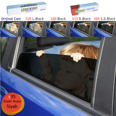 Niken Çizilmez 152 cm x 60 Mt %50 L.Black Cam Filmi