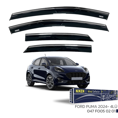 Niken Ford Puma 2019+ Kromlu Cam Rüzgarlığı 4 lü