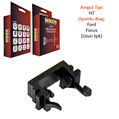 Niken H1 Ford Focus High Beam Led Far Montaj Adaptörü 061 001 01 09