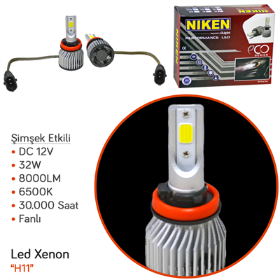Niken H11 Led Xenon Eco Serisi 40W 4000 LM