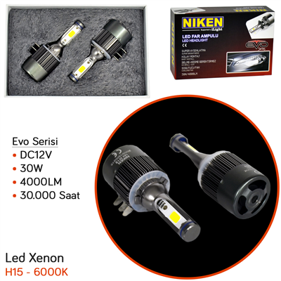 Niken H15 Led Xenon 6000K Evo Serisi 4000 LM